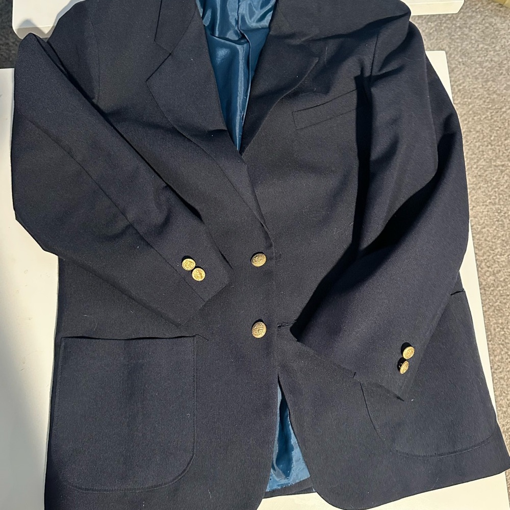 Class Club Dark Blue Blazer with Brass Buttons